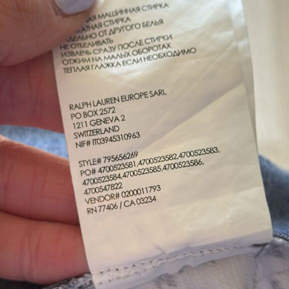 Club Monaco Baxter Linen/Cotton Blend Casual Shorts 6" Blue/White Floral Sz30 - Picture 11 of 11